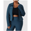 Plus Size Long Sleeve Activewear Top OEM & ODM Manufacturer for Fall/Winter Slim Fit Gym & Outdoor Wear Wholesale SupplyP02520-W