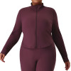 Plus Size Yoga Jacket OEM ODM Wholesale Manufacturer – Stand Collar Zip-Up Tummy Control Long Sleeve Activewear Supplier for Private Label BrandsP02526-W