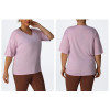 Plus Size Slimming Yoga Top OEM ODM Wholesale Supplier - V-Neck Quick-Dry Breathable Loose Fit Activewear & Sportswear Manufacturer for Brands and RetailersP02505