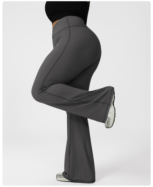 Quick-Dry Plus Size High-Waist Wide-Leg Yoga Pants Wholesale – Global OEM/ODM Supplier for Butt-Lift Tummy Control Activewear & Gym WearP02506