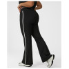 Plus Size Flared Yoga Pants OEM/ODM Manufacturer: High-Waist Color Block Activewear, Extended Sizes for Bulk SupplyP02509