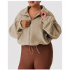 Plus Size Loose Fit Polar Fleece Jacket OEM ODM Wholesale Manufacturer for Outdoor Cycling Training & Casual Sportswear, Apparel Supplier for Private Label Bulk Orders.P02522