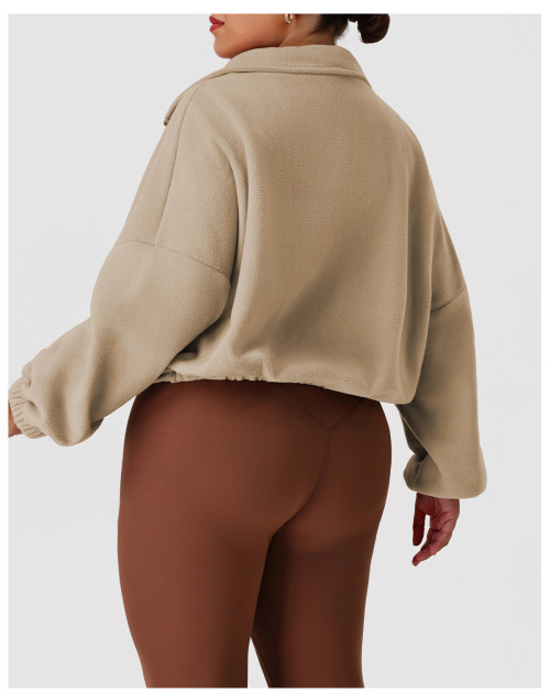 Plus Size Loose Fit Polar Fleece Jacket OEM ODM Wholesale Manufacturer for Outdoor Cycling Training & Casual Sportswear, Apparel Supplier for Private Label Bulk Orders.P02522