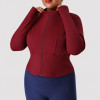 ODM Plus Size Activewear Jackets Supplier – Women's Slim Fit Tummy Control Cycling Gym Outerwear for Importers, Retailers & Private Label Sportswear Lines.P02523