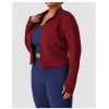ODM Plus Size Activewear Jackets Supplier – Women's Slim Fit Tummy Control Cycling Gym Outerwear for Importers, Retailers & Private Label Sportswear Lines.P02523