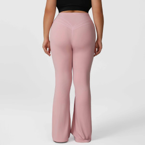 Plus Size Flared Yoga Pants OEM/ODM Wholesale Supplier | High-Waist Butt-Lift Nude-Feel Fitness Apparel for Brands & Retailers Custom Manufacturingsm2302plus