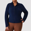 Plus Size Dralon Activewear Jacket OEM ODM Manufacturer – Zip-Up Thermal Fleece Fall/Winter Supply for Brands, Wholesale Importers.P02524