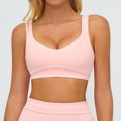 Brushed Double-Strap Sports Bra
