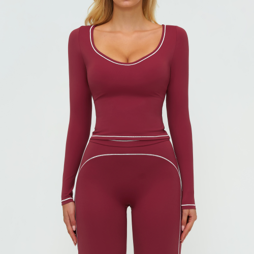 Long-Sleeve Sculpting Active Top