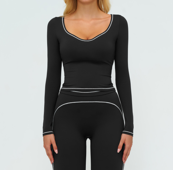Long-Sleeve Sculpting Active Top