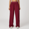 Relaxed Wide-Leg Track Pants | Elastic Waist & Side Piping