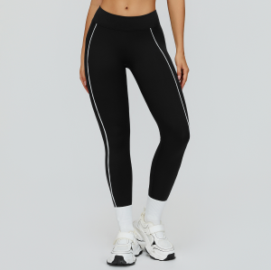 High-Waist Sculpt Leggings | Side Piping & Smooth Fit