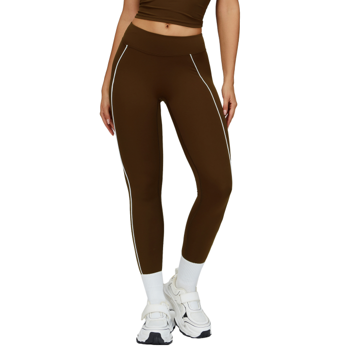 High-Waist Sculpt Leggings | Side Piping & Smooth Fit