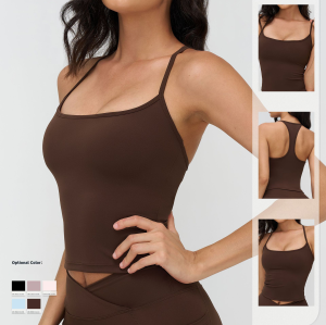 OEM & ODM Cross-Border Bare Sensation Yoga Back Cover for Women - Classic Design Back-Fitting Comfortable Sportswear for Outdoor Running & Fitness - Perfect for Wholesale & Sourcing Agents - Model 4518