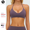 OEM & ODM Cross-Border Brushed Yoga Underwear for Women - Adjustable Neck Opening Hollow Back Tight-Fitting Fitness Top for Exercise & Sports - Perfect for Wholesale & Sourcing Agents - Model 5529