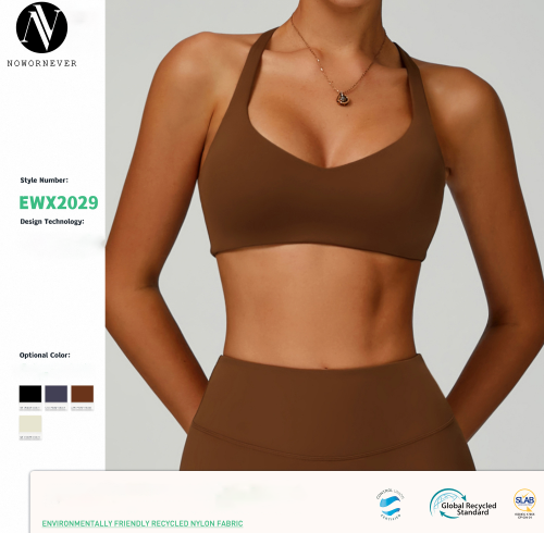 8998 Eco-Conscious Recycled Sports Bra | High Support Yoga Bra for Women with Cutout Back Design | Slim Fit Sports Tank Top | Specializing in OEM, ODM, and Wholesale Solutions for Activewear & Fashion Clothing