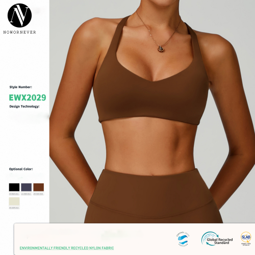 8998 Eco-Conscious Recycled Sports Bra | High Support Yoga Bra for Women with Cutout Back Design | Slim Fit Sports Tank Top | Specializing in OEM, ODM, and Wholesale Solutions for Activewear & Fashion Clothing