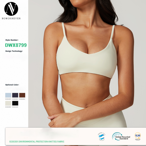OEM & ODM 8799 Eco Recycled Quick Dry Fitted Backless Yoga Bra - Wholesale Sports Tank Top for Running & Fitness | Perfect for Sourcing Agents in Activewear