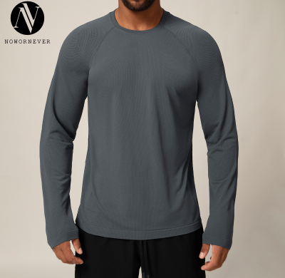 Wholesale Cross-Border Seamless Men's Quick-Dry Long Sleeve T-Shirt - Moisture-Wicking, Breathable Sports Casual Outdoor Top | OEM, ODM, and Sourcing Agents Partnerships