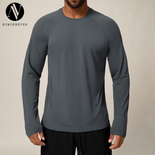 Wholesale Cross-Border Seamless Men's Quick-Dry Long Sleeve T-Shirt - Moisture-Wicking, Breathable Sports Casual Outdoor Top | OEM, ODM, and Sourcing Agents Partnerships1060