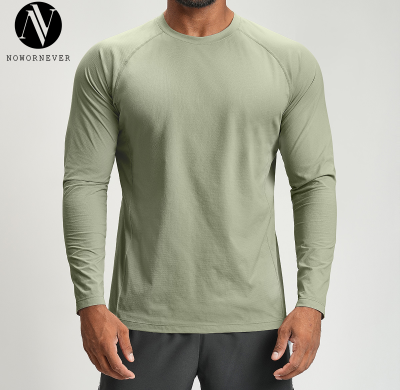 Bulk Men's Quick-Dry Sports Fitness T-Shirt - Breathable Long Sleeve, Skin-Friendly Design for Outdoor Hiking & Home | OEM, ODM, Contract Manufacturing Available!1152