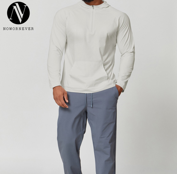 Wholesale Men's Sports Fitness Long Sleeve Hoodie - UV Protection, Antibacterial, Quick-Dry T-Shirt for Outdoor Use - OEM/ODM & Sourcing Agent Partnerships1168