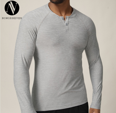 Wholesale OEM & ODM Men's Long Sleeve Quick-Dry T-Shirt | Perfect for Autumn/Winter Fitness Training | Cross-Border European & American Style Casual Base Layer 1026 - Sourcing Agents Welcome