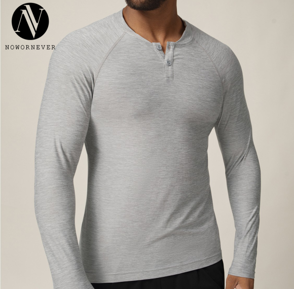 Wholesale OEM & ODM Men's Long Sleeve Quick-Dry T-Shirt | Perfect for Autumn/Winter Fitness Training | Cross-Border European & American Style Casual Base Layer 1026 - Sourcing Agents Welcome