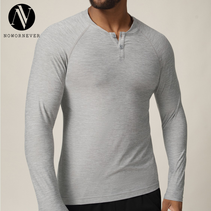 Wholesale OEM & ODM Men's Long Sleeve Quick-Dry T-Shirt | Perfect for Autumn/Winter Fitness Training | Cross-Border European & American Style Casual Base Layer 1026 - Sourcing Agents Welcome