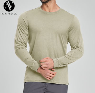 Sourcing Agents Welcome: Men's Lyocell Merino Wool Blend Breathable Long Sleeve for Outdoor Sports & Fitness - OEM & ODM Options 3539