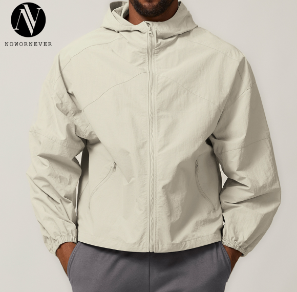 ODM & Private Label American Style Windproof Hooded Jacket – Water-Resistant Outdoor Windbreaker for Hiking and Camping – Sourced for Wholesale Markets1024