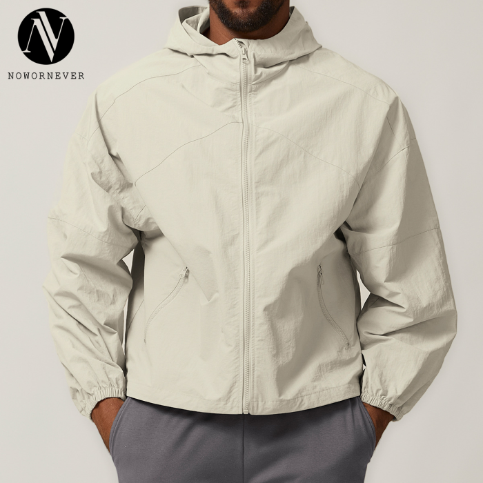 ODM & Private Label American Style Windproof Hooded Jacket – Water-Resistant Outdoor Windbreaker for Hiking and Camping – Sourced for Wholesale Markets1024