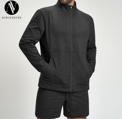 OEM & ODM Men's Sports Fitness Yoga Knit Two-Tone Jacket - Breathable Outdoor Commuting & Hiking Wear | Perfect for Wholesale Sourcing Agents1500
