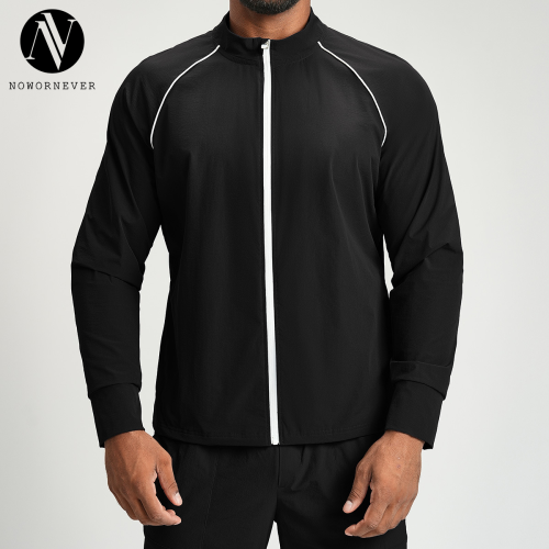 Recycled Nylon Men's Zippered Stand Collar Sports Casual Jacket - Custom OEM/ODM Manufacturing for Wholesale & Sourcing Agents | Outdoor Leisure Apparel for Europe & America1159