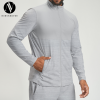 Premium OEM/ODM Men's Long Sleeve Jacket 4162-1 - Cross-Border Sports Yoga Casual Outdoor Fitness with Color-Block Patchwork - Ideal for Wholesale & Sourcing