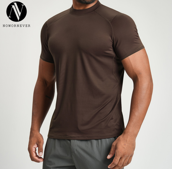 OEM & ODM Men's Skin-Friendly Breathable Sports T-Shirt - Perfect for Yoga, Outdoor Hiking & Casual Wear | Wholesale Available | Sourcing Agents for Cross-Border Fitness Apparel1202