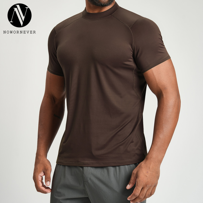 OEM & ODM Men's Skin-Friendly Breathable Sports T-Shirt - Perfect for Yoga, Outdoor Hiking & Casual Wear | Wholesale Available | Sourcing Agents for Cross-Border Fitness Apparel1202