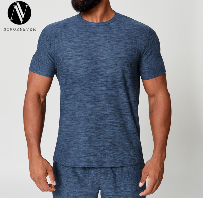 Custom OEM & ODM Men's Quick-Dry Training Fitness T-Shirt - Skin-Friendly Round Neck Short Sleeve Design for Sports & Outdoor Commuting - Perfect for Bulk Purchases1173