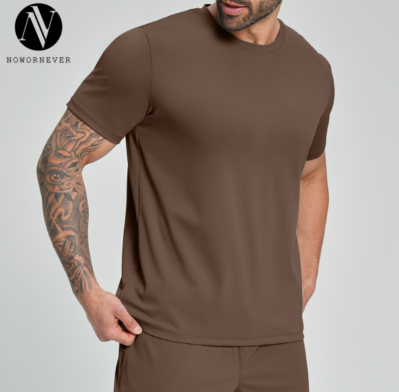 5086 Wholesale Men's Fitness Sports T-Shirt - OEM & ODM Casual Round Neck Basketball and Football Tee, European & American Drop Shoulder Style, Ideal for Activewear & Gym Clothing Sourcing Agents