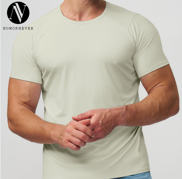 Men's Fitness T-Shirt - Slim Fit, Quick-Dry, Skin-Friendly for Outdoor & Casual Use, OEM & ODM Services for Cross-Border European & American Markets, Model 1503