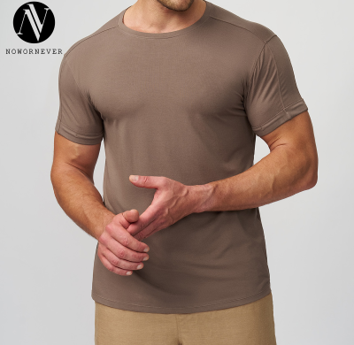 5512ODM & OEM Men's Skin-Friendly Casual Round Neck T-Shirt - Sports Fitness Top for Commuting & Home Use - Designed for European & American Markets, Ideal for Wholesale Sourcing Agents!