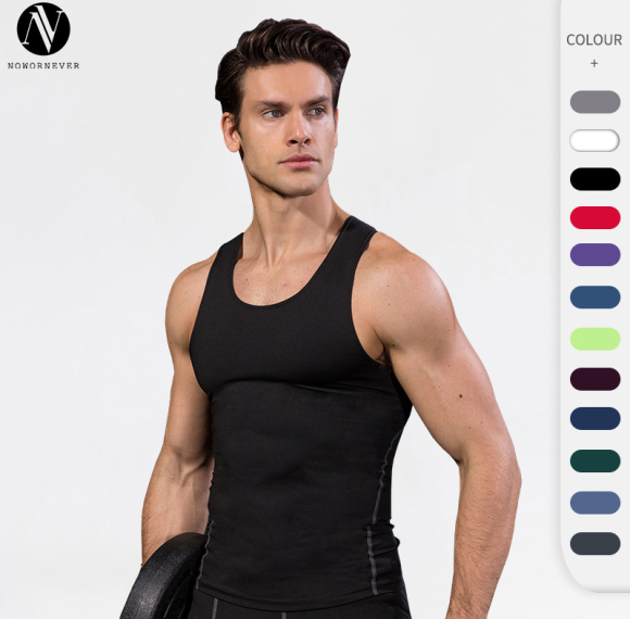 OEM & ODM Sports PRO Men's Training Compression Tank Top - Quick-Dry Basketball Fitness Running Wear for Wholesale and Sourcing Agents1001.