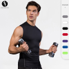 OEM & ODM Men's Compression Training Tank Top - PRO Sports Running Fitness Basketball Elastic Slim-Fit Sculpting Short Sleeve, Wholesale Available for Sourcing Agents1002