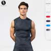OEM & ODM Men's 3D Stereoscopic Print Fitness Running Sports Tank Top - Compression Elastic Sleeveless Quick-Dry Activewear for Bulk Buyers & Sourcing Agents4022