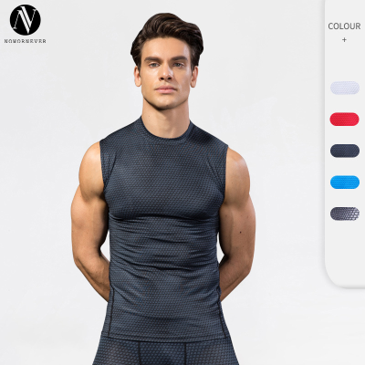 OEM & ODM Men's 3D Stereoscopic Print Fitness Running Sports Tank Top - Compression Elastic Sleeveless Quick-Dry Activewear for Bulk Buyers & Sourcing Agents4022