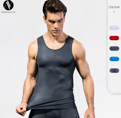 OEM & ODM Men's 3D Stereoscopic Print Tank Top - PRO Fitness Running Sports Training Compression Elastic Quick-Dry Top for Wholesale & Sourcing Agents4021