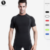 OEM/ODM Men's Compression Training PRO Short Sleeve Fitness Sports T-Shirt | Quick-Dry & Moisture-Wicking Fabric | Perfect for Gym Fitness & Activewear | Bulk Supply Available1008