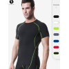 Men's Compression PRO Fitness Sports Running Short Sleeve T-Shirt 1018 - High-Elastic, Quick-Dry, Fat-Burning Design | Wholesale OEM & ODM Solutions for Sportswear Suppliers