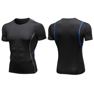 OEM & ODM Men's Compression Short Sleeve Sports Training Fitness Wear - High-Elastic, Quick-Dry, Moisture-Wicking Breathable T-Shirt for Wholesale & Sourcing Agents91204