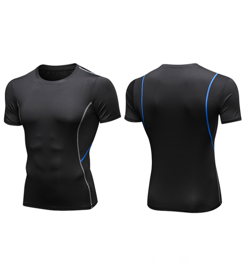 OEM & ODM Men's Compression Short Sleeve Sports Training Fitness Wear - High-Elastic, Quick-Dry, Moisture-Wicking Breathable T-Shirt for Wholesale & Sourcing Agents91204